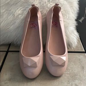 Pink ballet flats